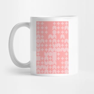 Girly Pinkish Geometric Pattern - Flowers & Stars #27 Mug